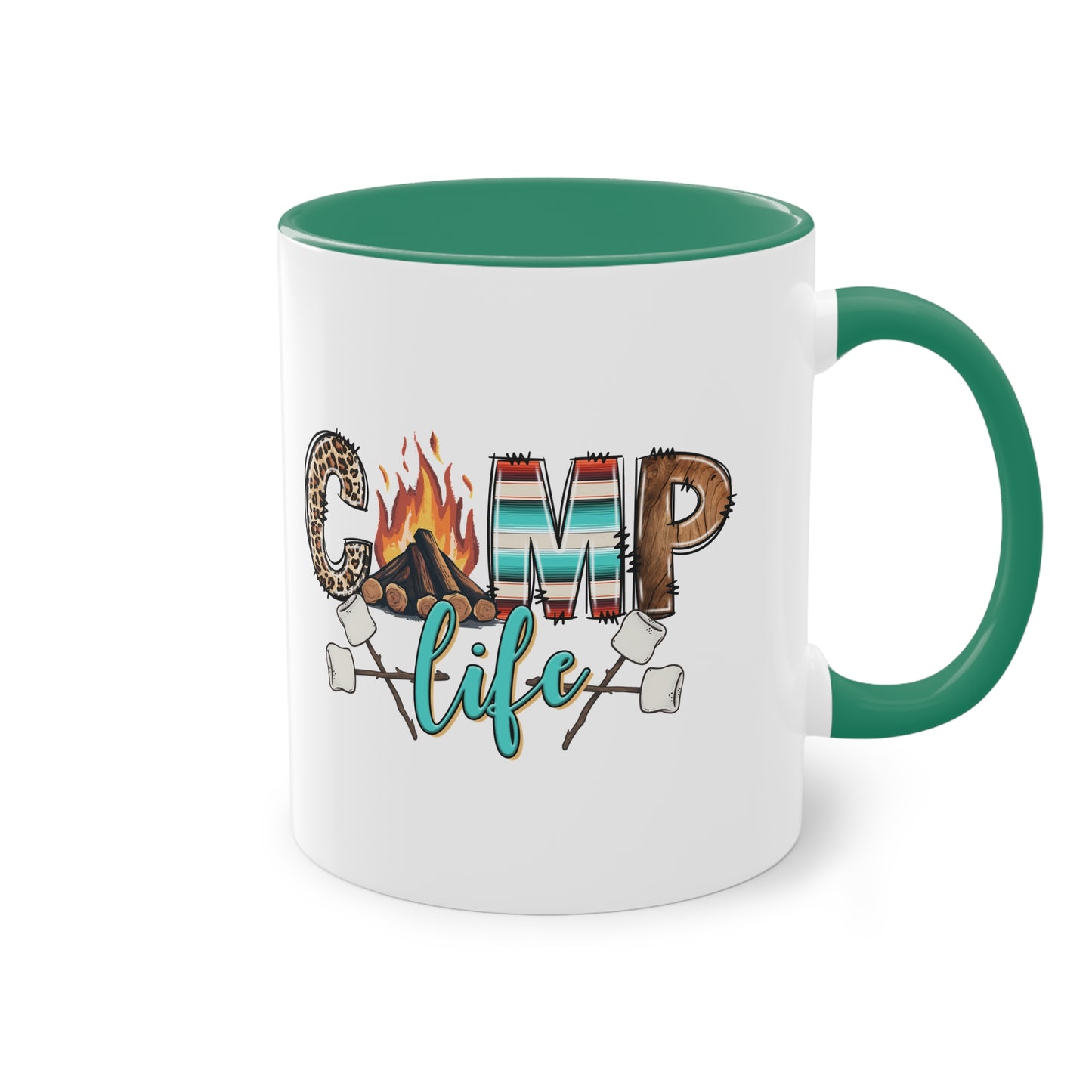 Camping Tasse Camp Life mit Lagerfeuer & Marshmallows