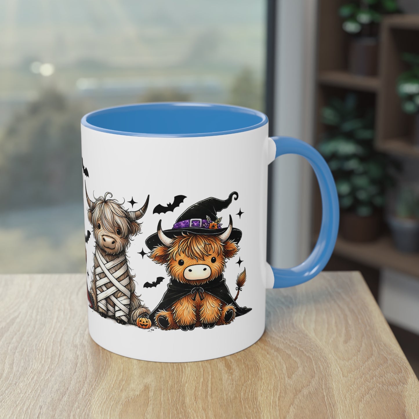 Halloween Tasse „Moo-d for Halloween“ - Süße Kühe im Grusellook