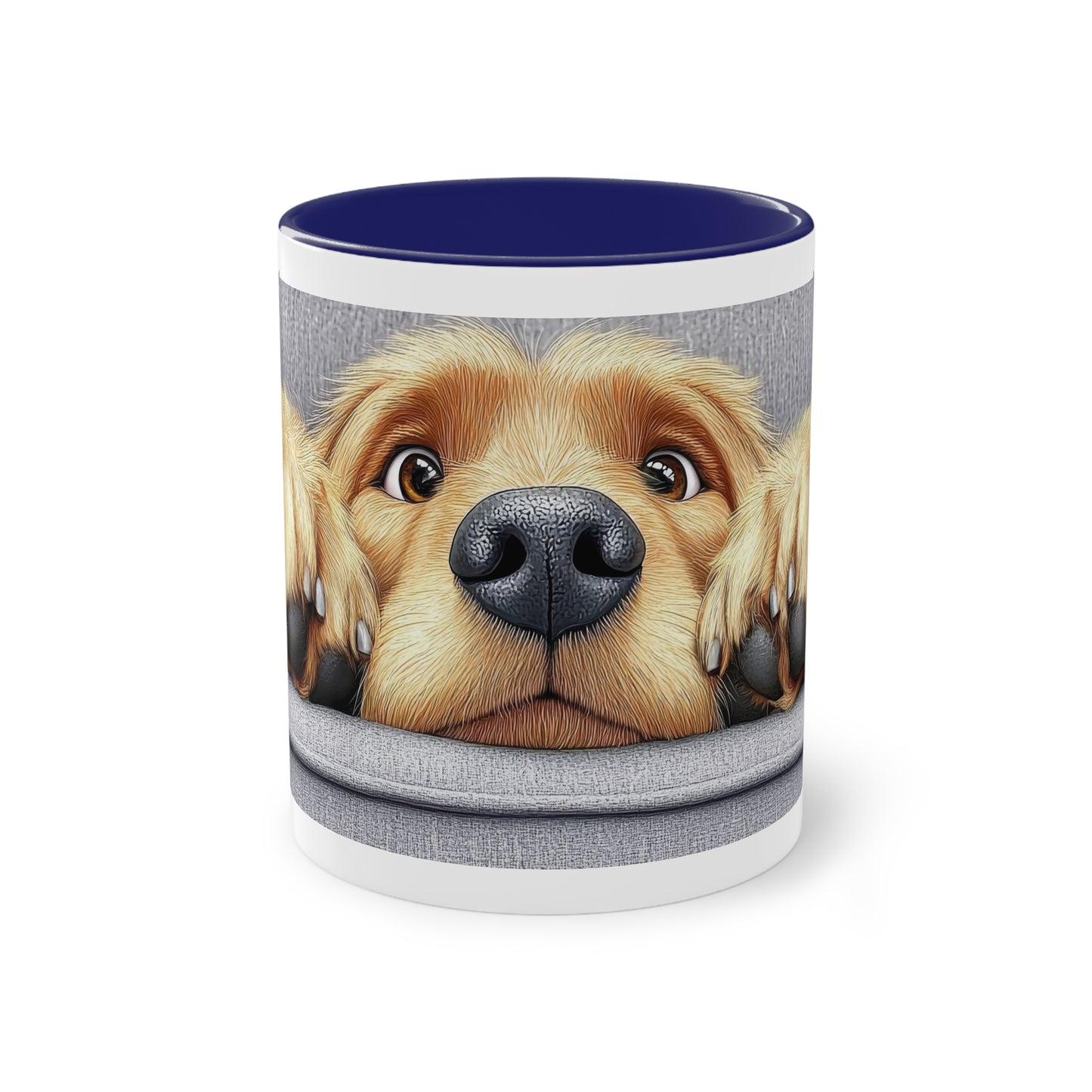 Golden Retriever Tasse mit Sofa Motiv