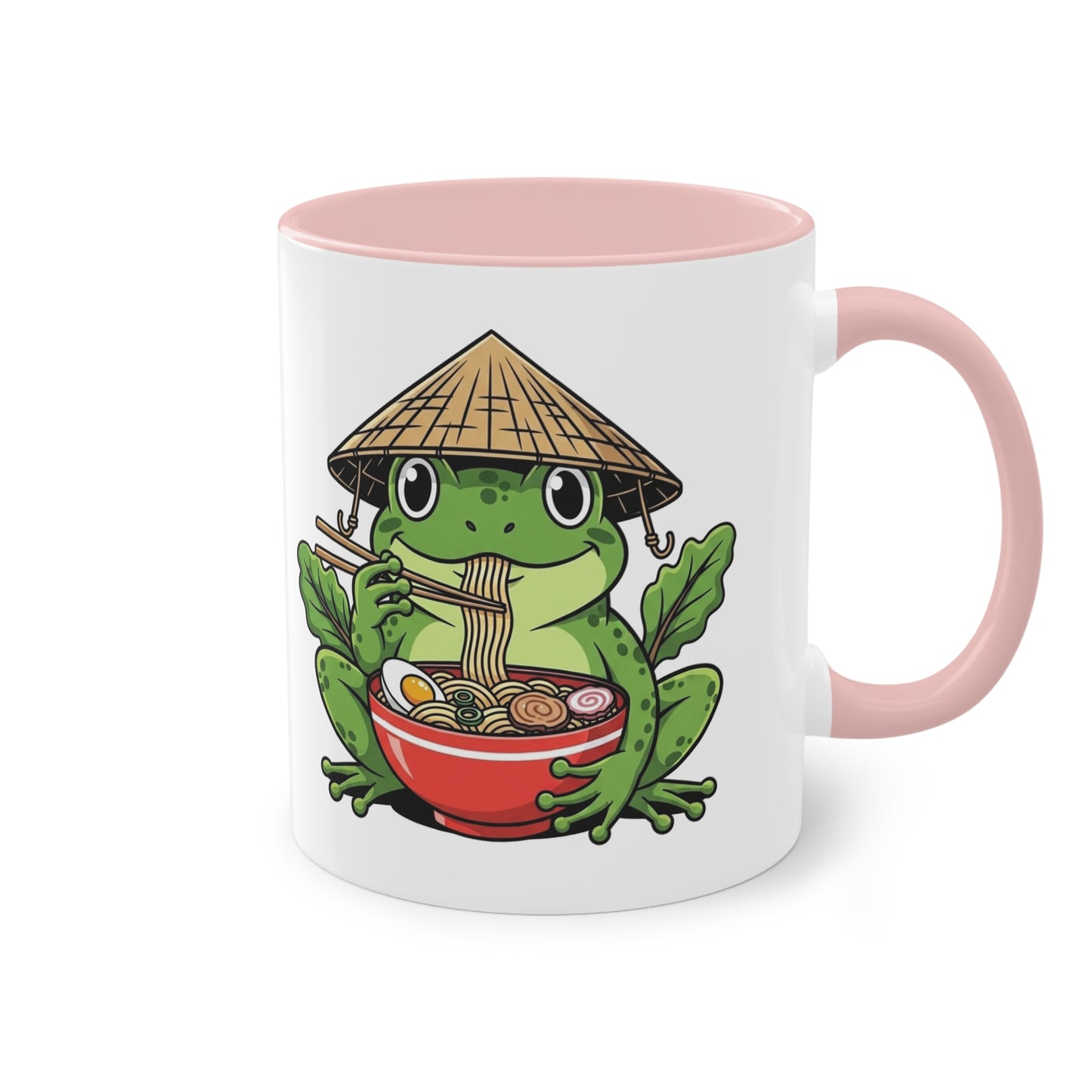Anime Tasse mit süßem Frosch und Ramen Bowl perfekt für Manga Fans