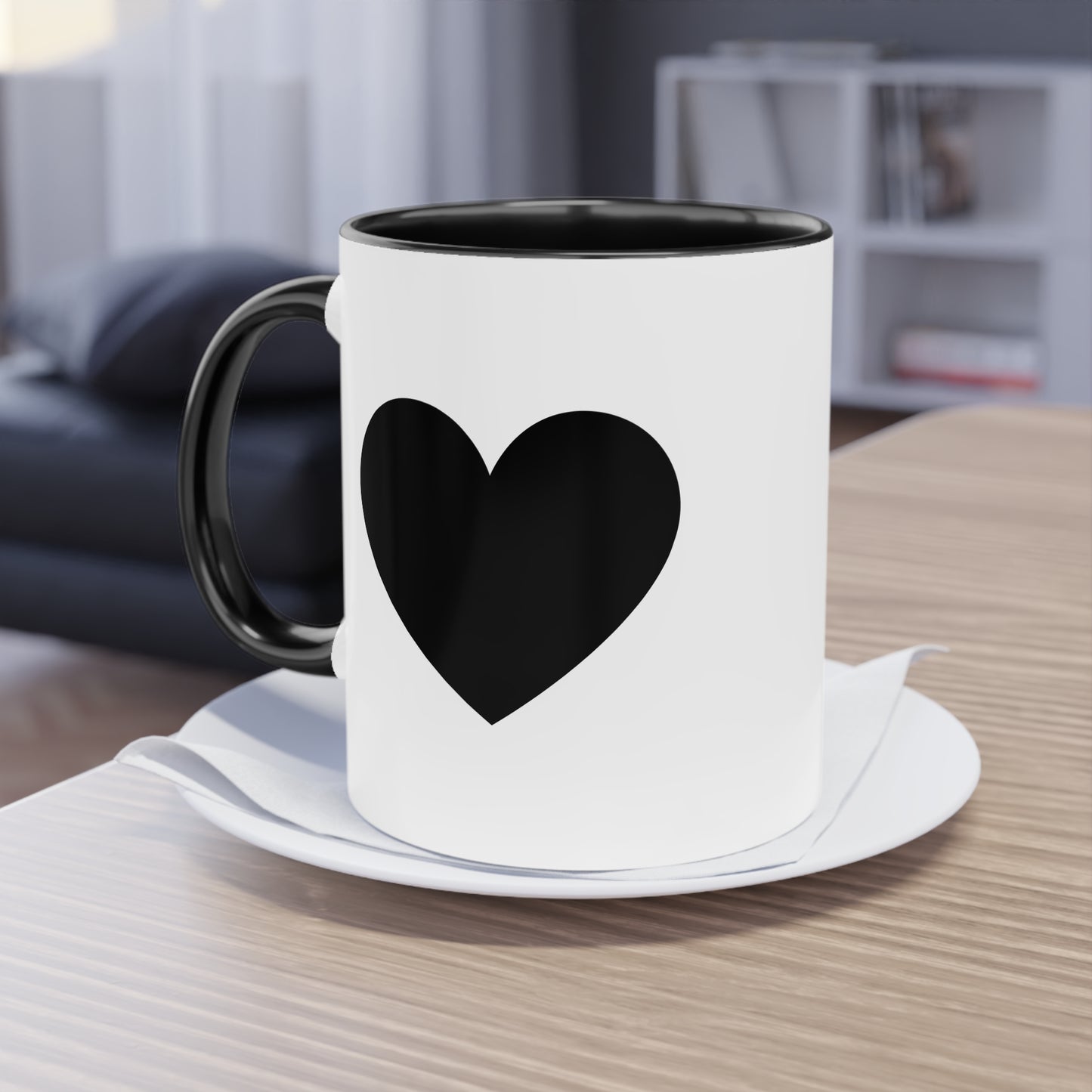 Gothic Tasse mit schwarzem Herz | Dark Love Statement