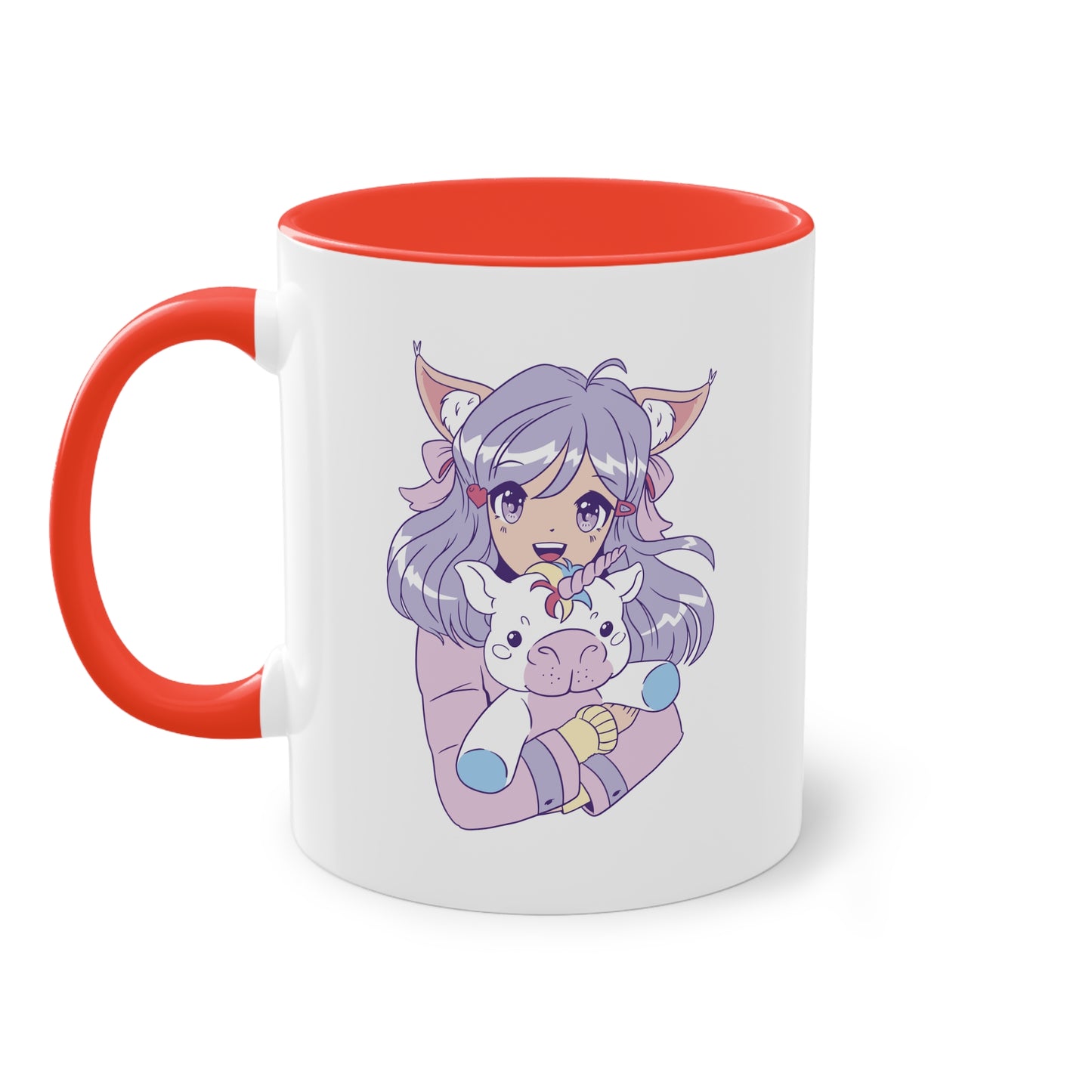 Magische Begleiter - Anime Girl und Einhorn Tasse