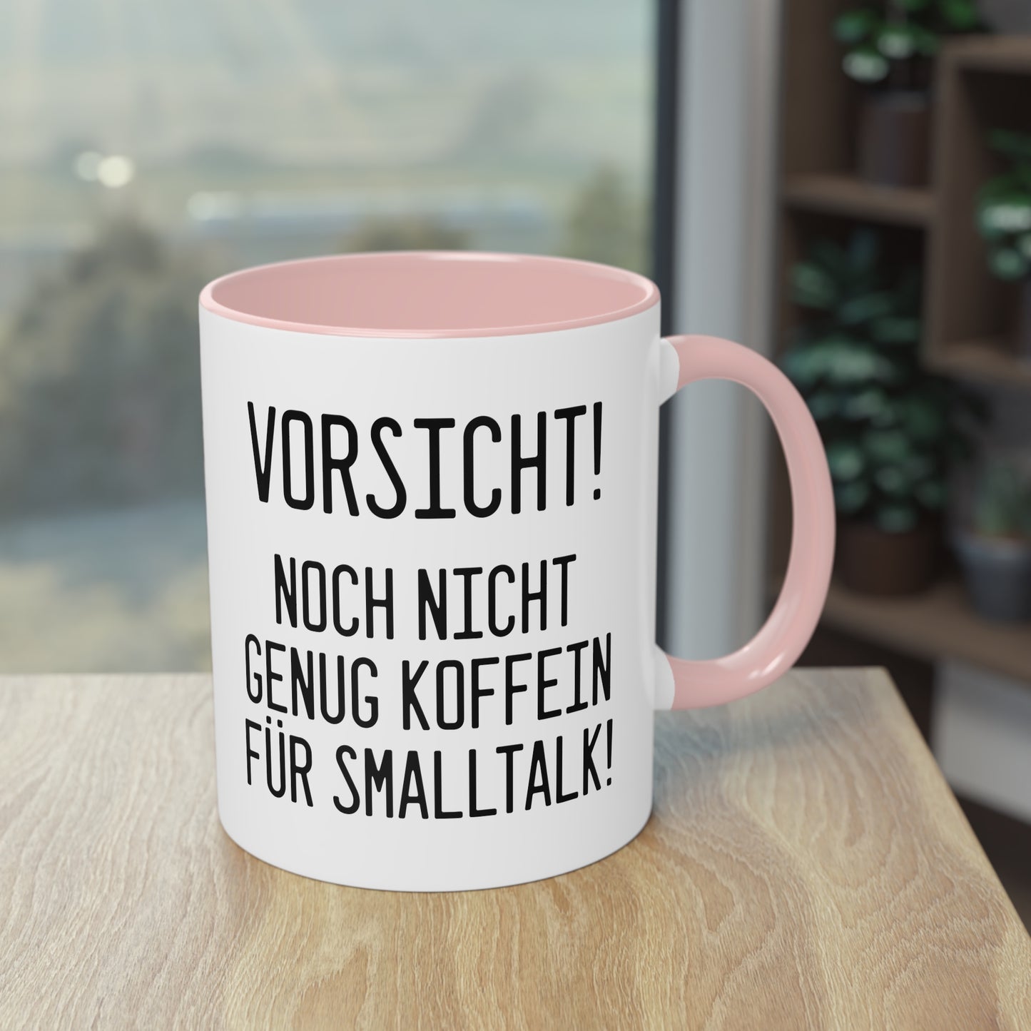 Vorsicht noch nicht genug Koffein für Smalltalk Tasse