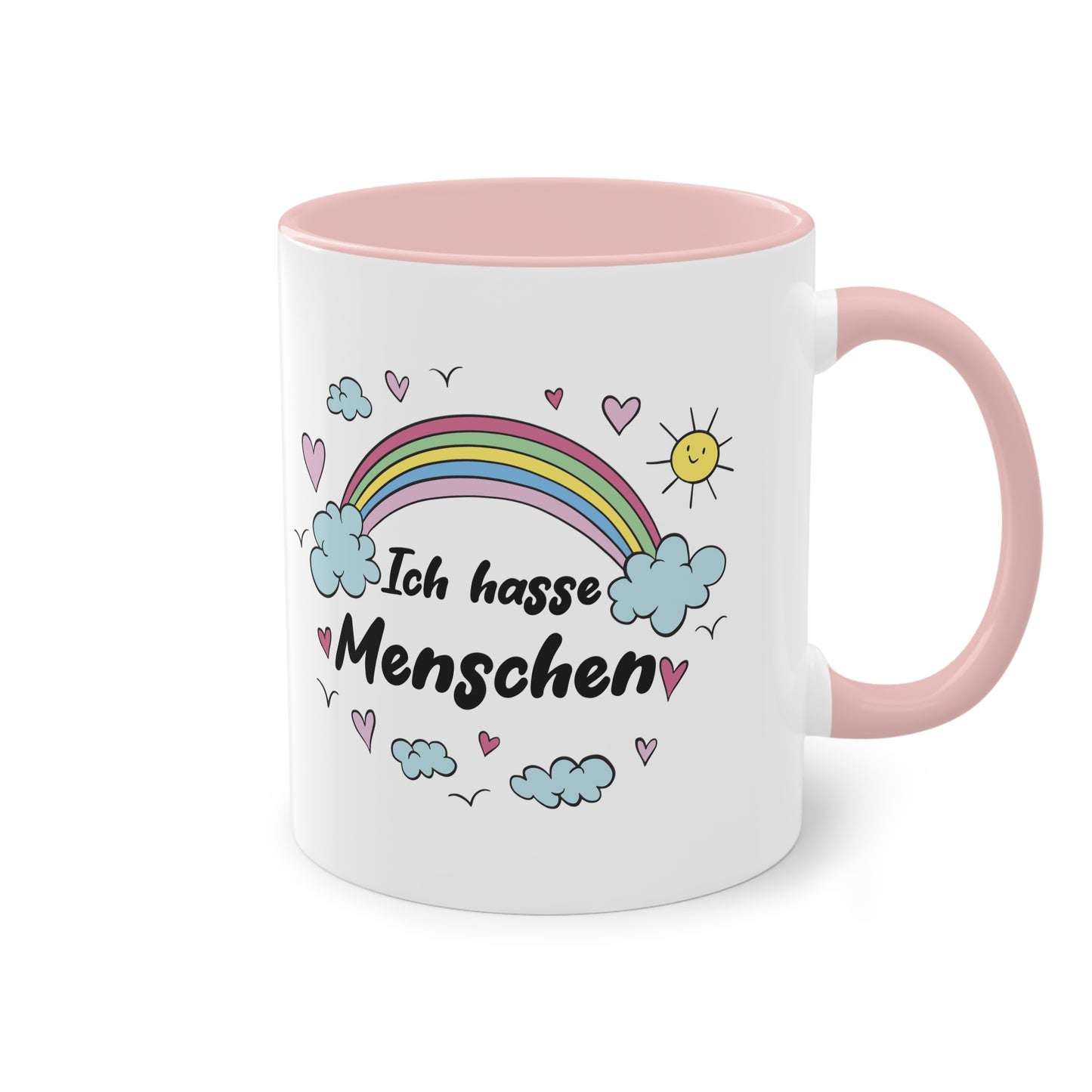 Liebevolle Ironie: Ich hasse Menschen Tasse