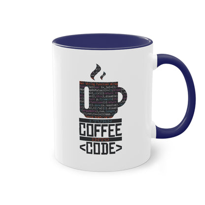 "I turn coffee into code" Tasse für Programmierer