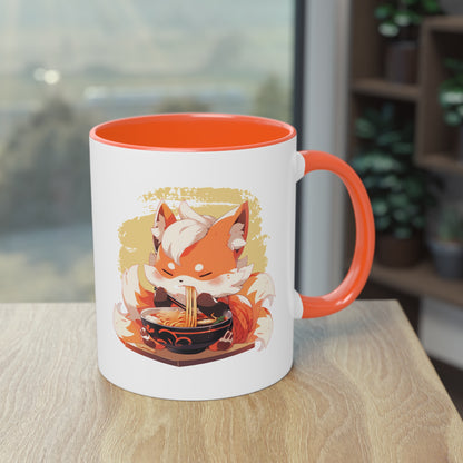 Fuchs Ramen Tasse - Niedliche Anime/Manga Tasse mit Fuchs und Ramen Design