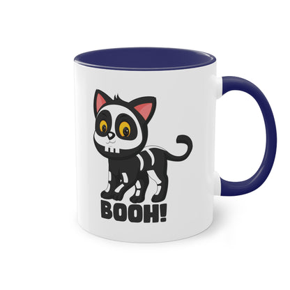 Booh! Schwarze Katze Halloween Tasse