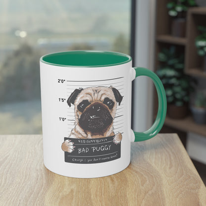 Bad Puggy Police: Mops auf Verbrecherjagd Tasse