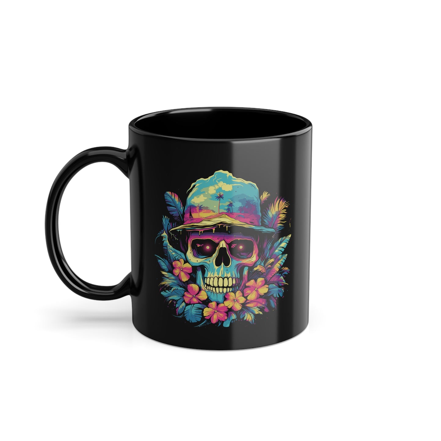 Sommer-Halloween Totenkopf Tasse - Coole Keramik Tasse für Gruselfans