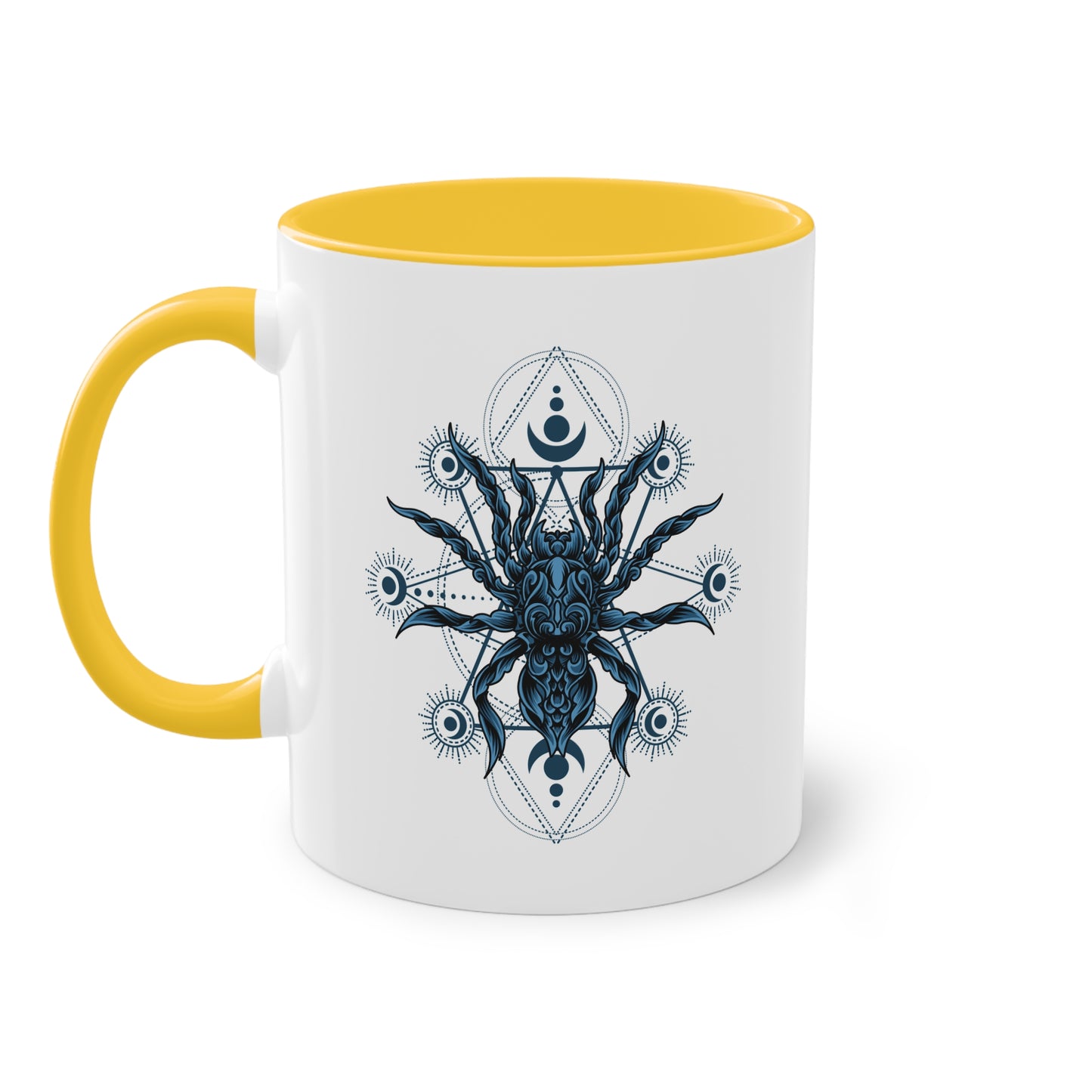 Tasse mit Ornament Spinne für Spinnenfans