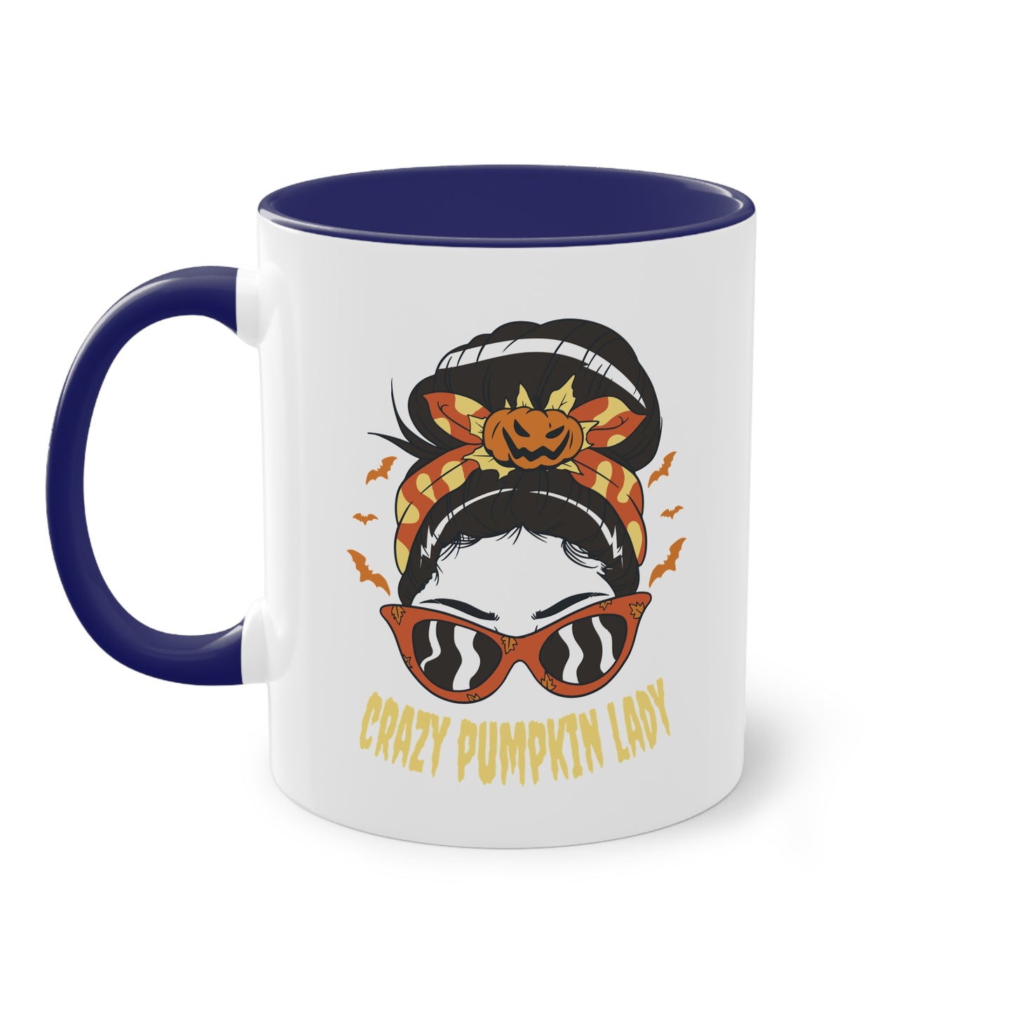 Crazy Pumpkin Lady Tasse - Lustige Halloween Keramik Tasse