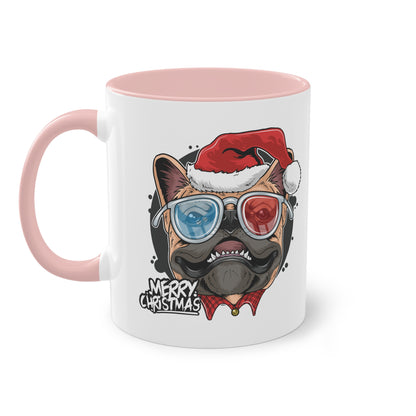 Festliche Mopsfreude: Merry Christmas Hunde Weihnachts Tasse