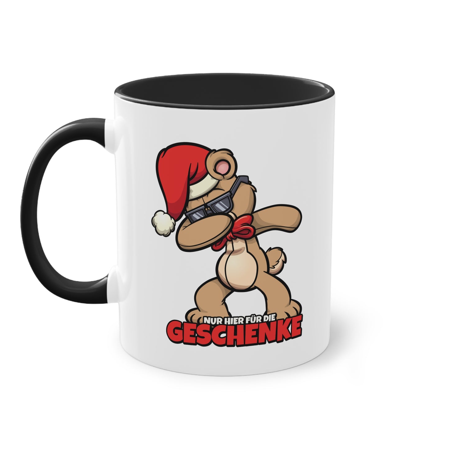 Dappender Weihnachts Teddybär: Nur für die Geschenke hier Tasse