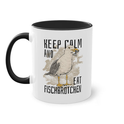 Keep Calm and Eat Fischbrötchen Tasse - Maritimer Genuss für echte Küstenfans