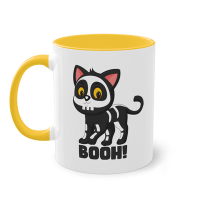 Booh! Schwarze Katze Halloween Tasse