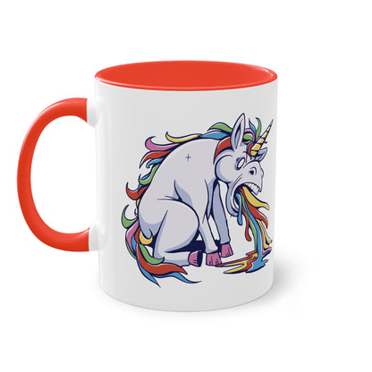 Kotzendes Einhorn Tasse - Lustiges und buntes Design für gute Laune