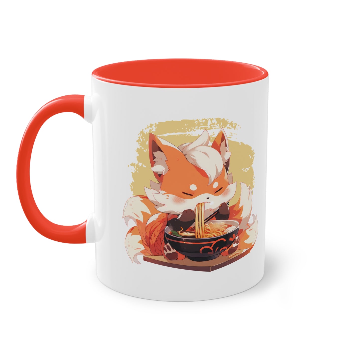 Fuchs Ramen Tasse - Niedliche Anime/Manga Tasse mit Fuchs und Ramen Design