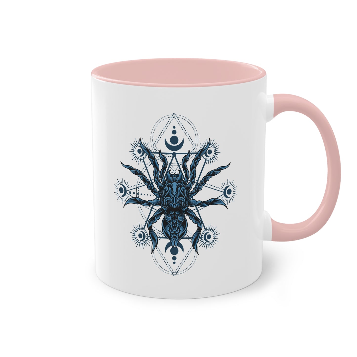 Tasse mit Ornament Spinne für Spinnenfans