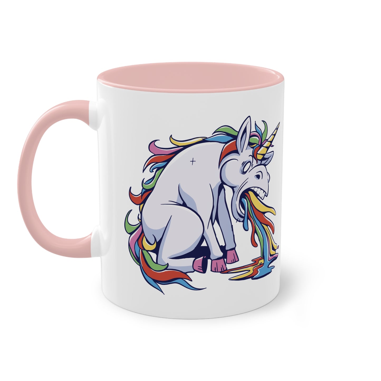 Kotzendes Einhorn Tasse - Lustiges und buntes Design für gute Laune