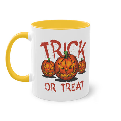 Trick or Treat Tasse - Gruselige Halloween Keramik Tasse