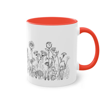 Blumenwiese Tasse - Elegantes Design für Gartenliebhaber