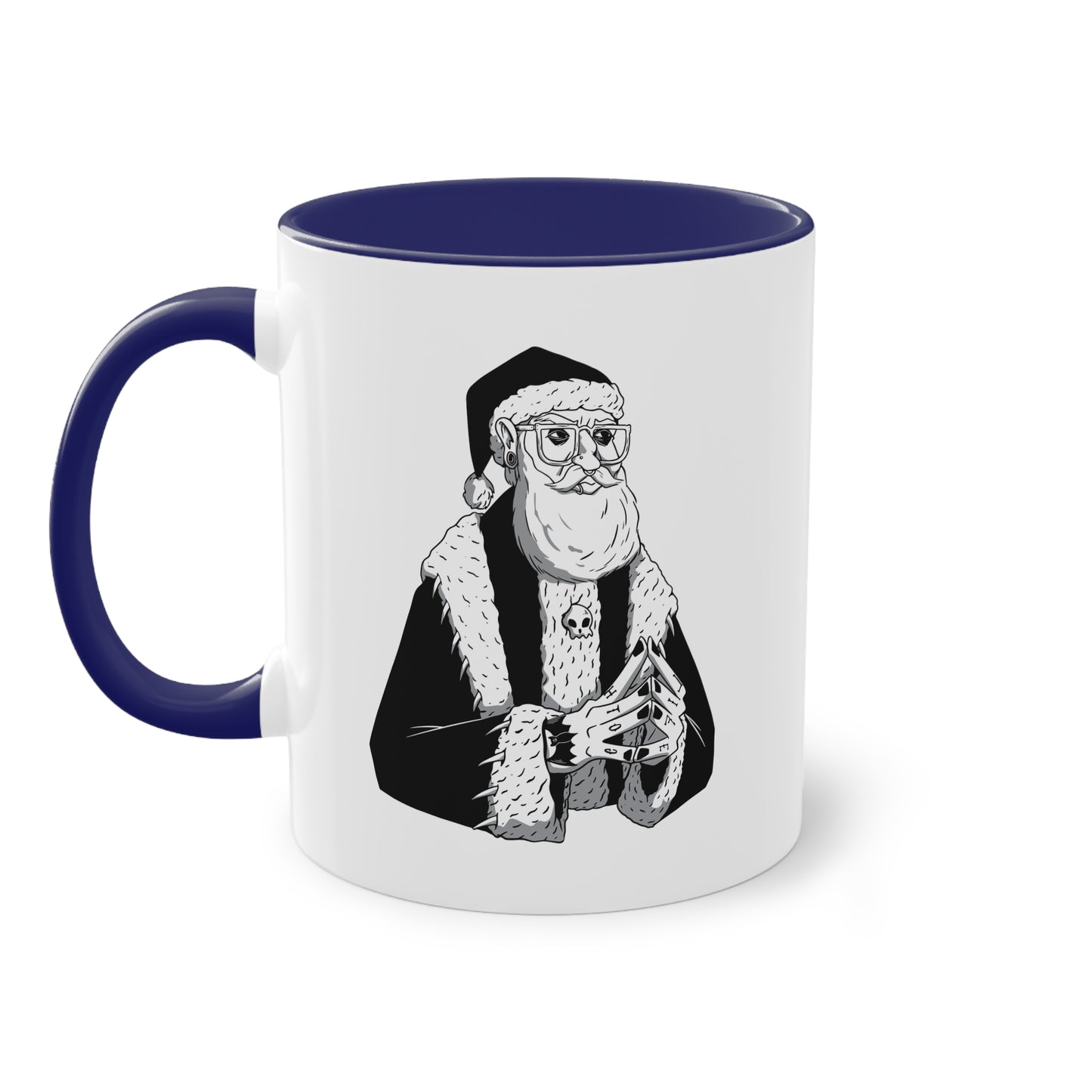 Dunkle Weihnachtsstimmung: Gothic Weihnachtsmann Tasse