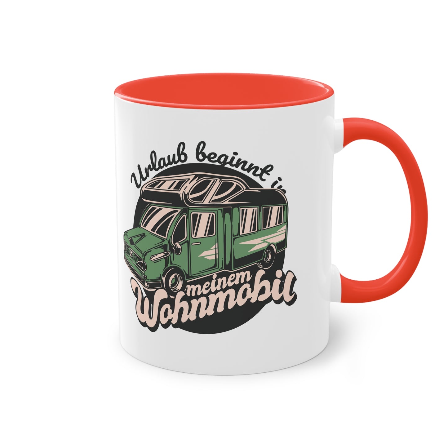 Camping Wohnmobil Tasse - "Urlaub beginnt in meinem Wohnmobil"