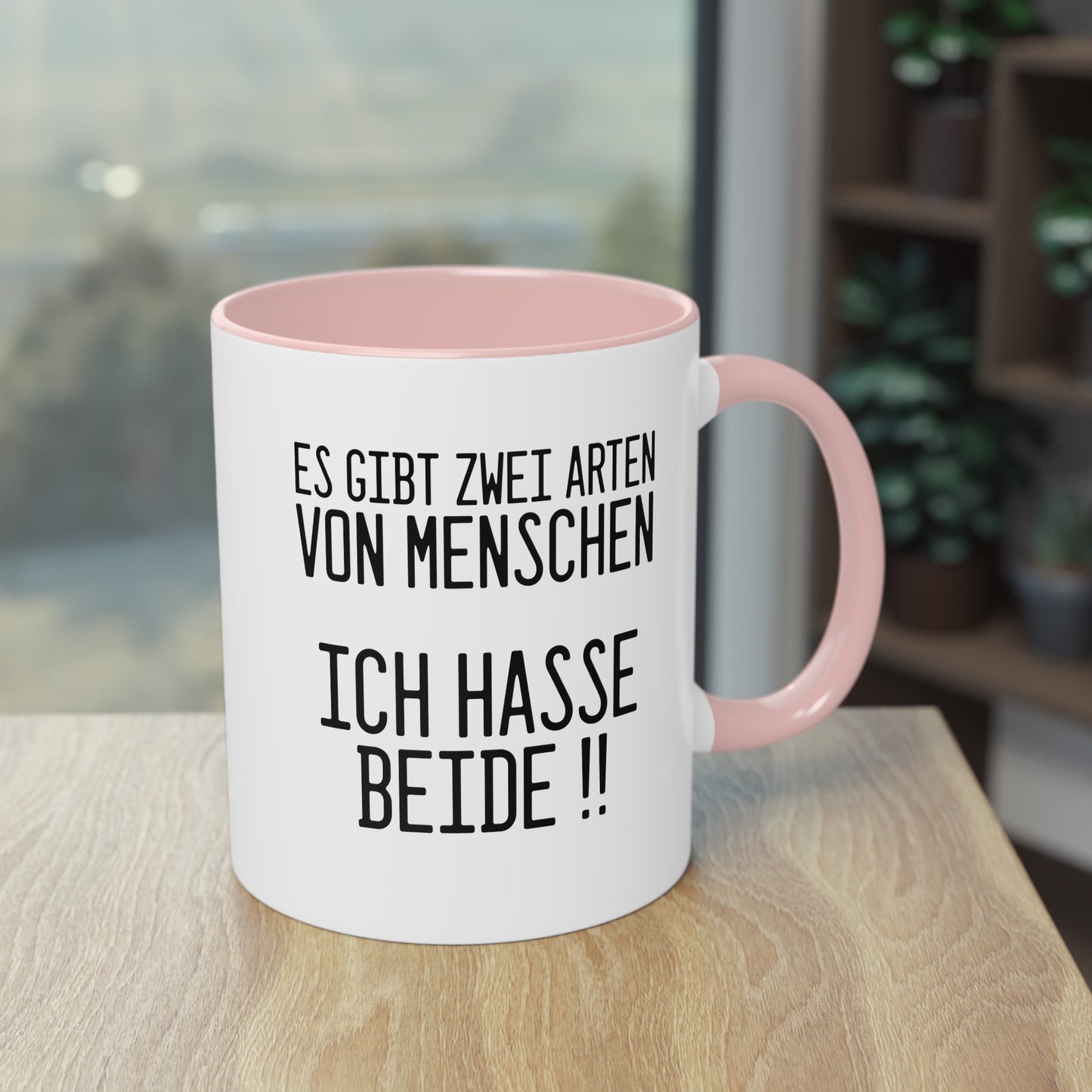 Es gibt zwei Arten von Menschen Tasse - Lustiger Spruch für jeden Morgen