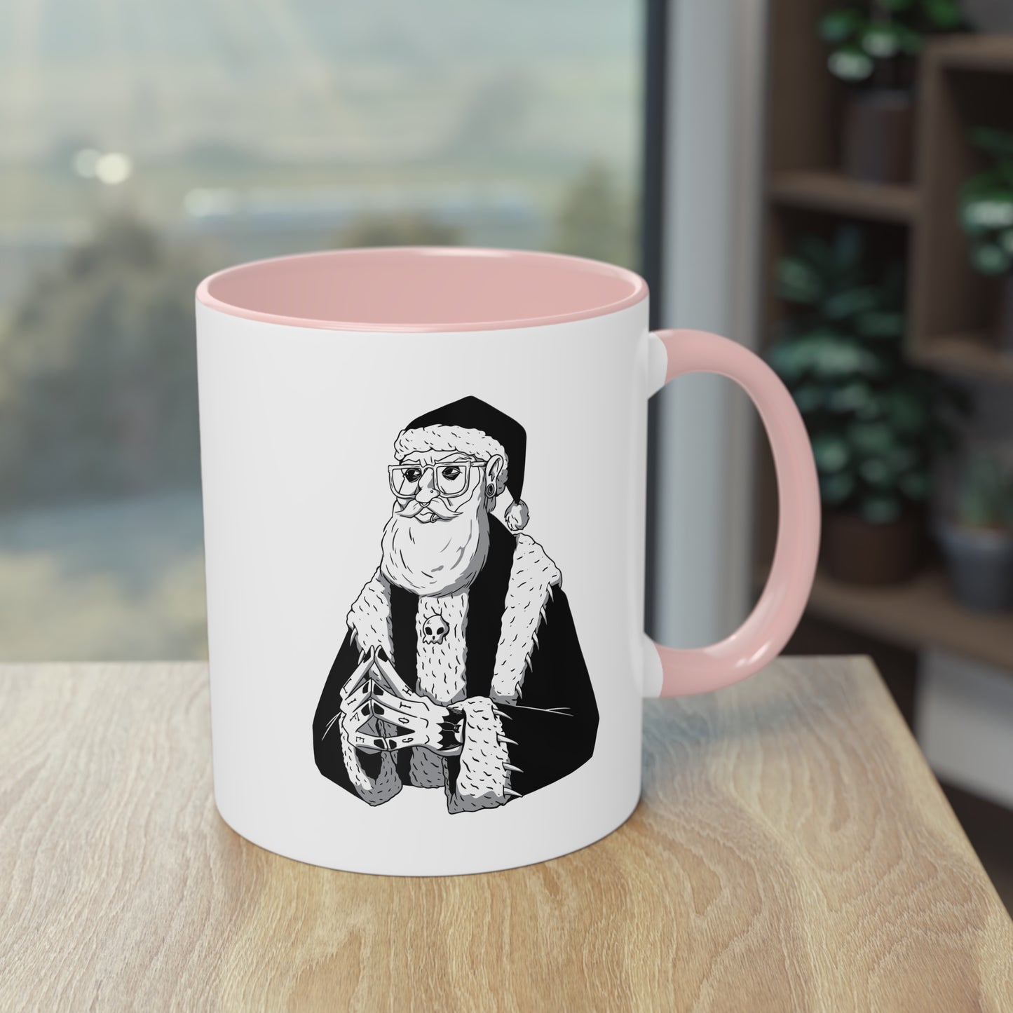 Dunkle Weihnachtsstimmung: Gothic Weihnachtsmann Tasse