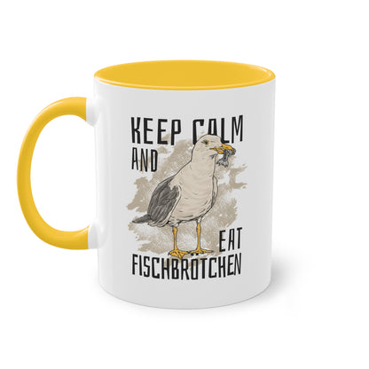 Keep Calm and Eat Fischbrötchen Tasse - Maritimer Genuss für echte Küstenfans