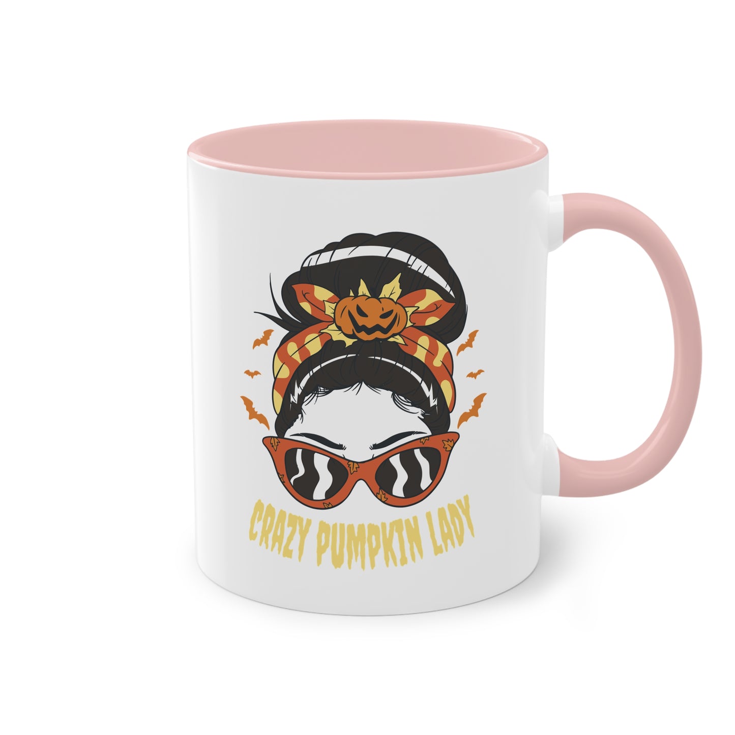 Crazy Pumpkin Lady Tasse - Lustige Halloween Keramik Tasse