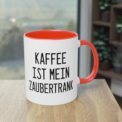 Kaffee ist mein Zaubertrank - Halloween Spruch Tasse