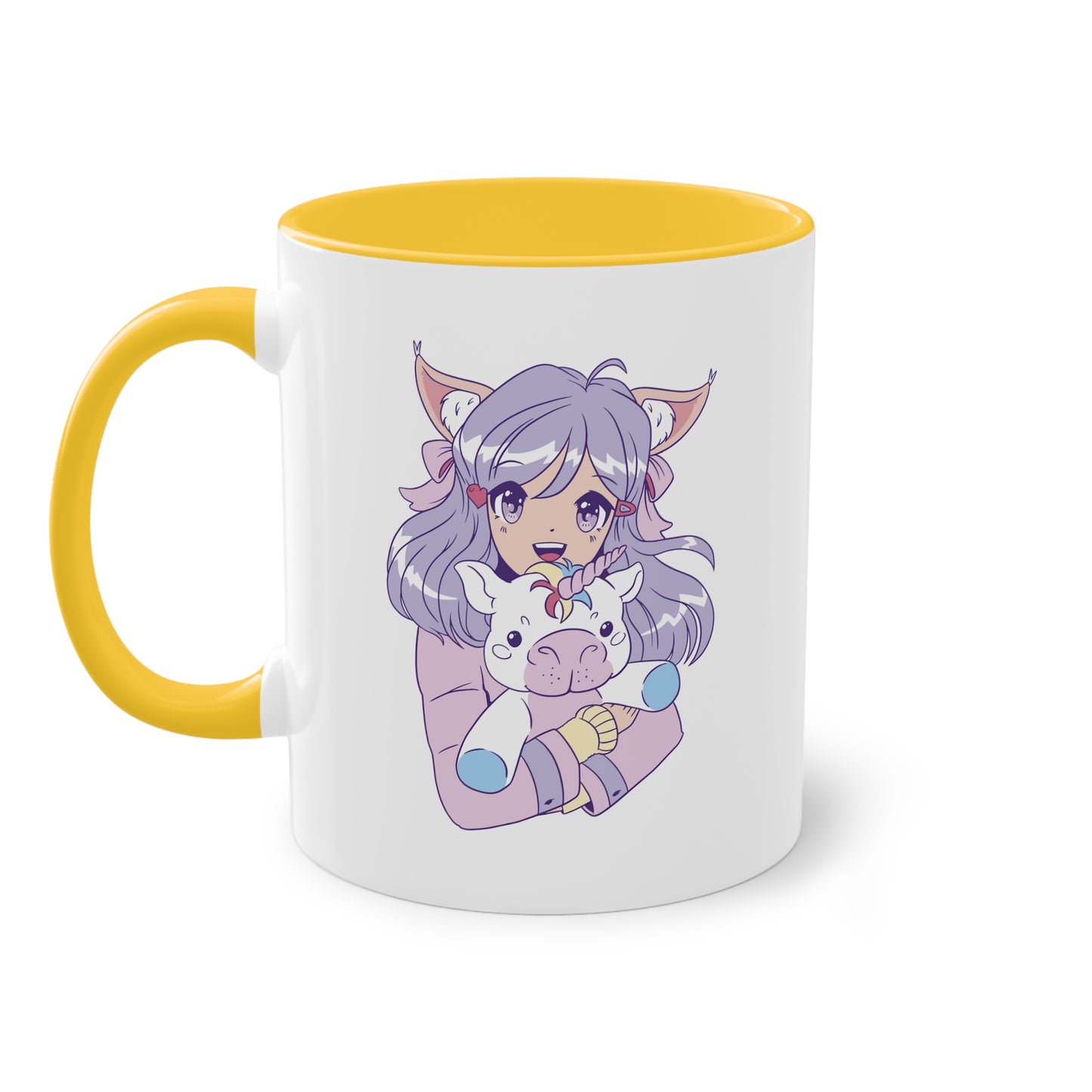 Magische Begleiter - Anime Girl und Einhorn Tasse