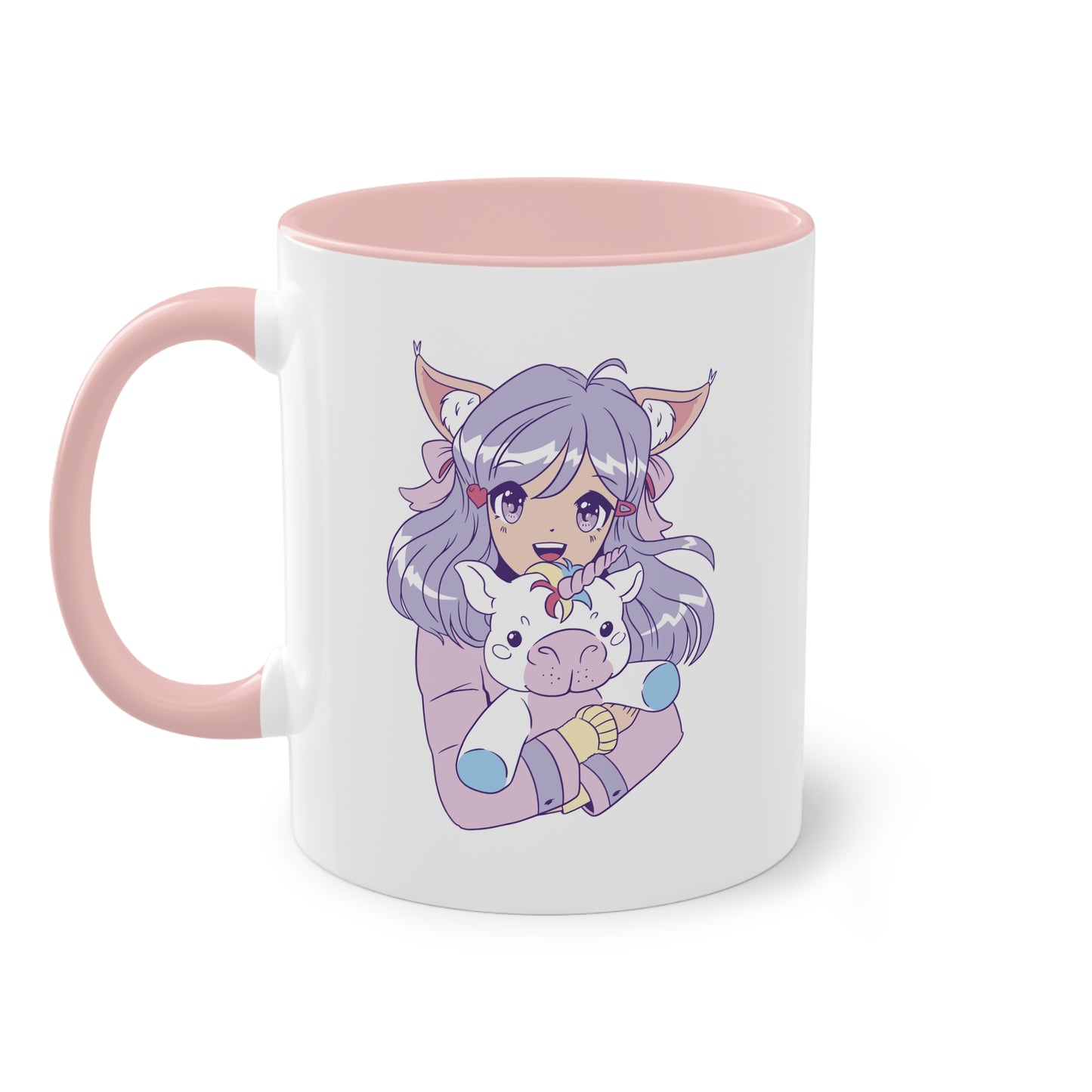 Magische Begleiter - Anime Girl und Einhorn Tasse