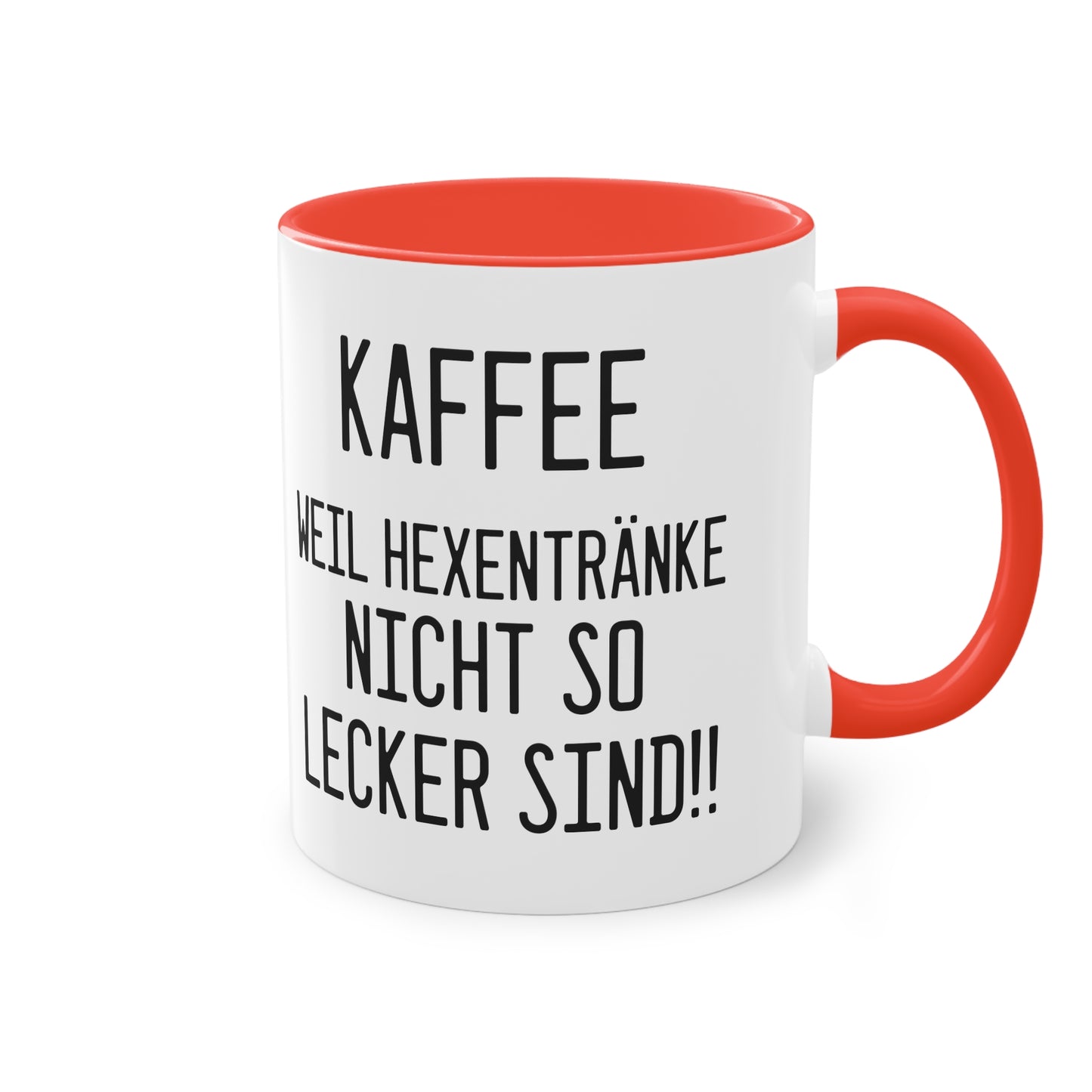 Kaffee, weil Hexentränke nicht so lecker sind - Halloween Spruch Tasse