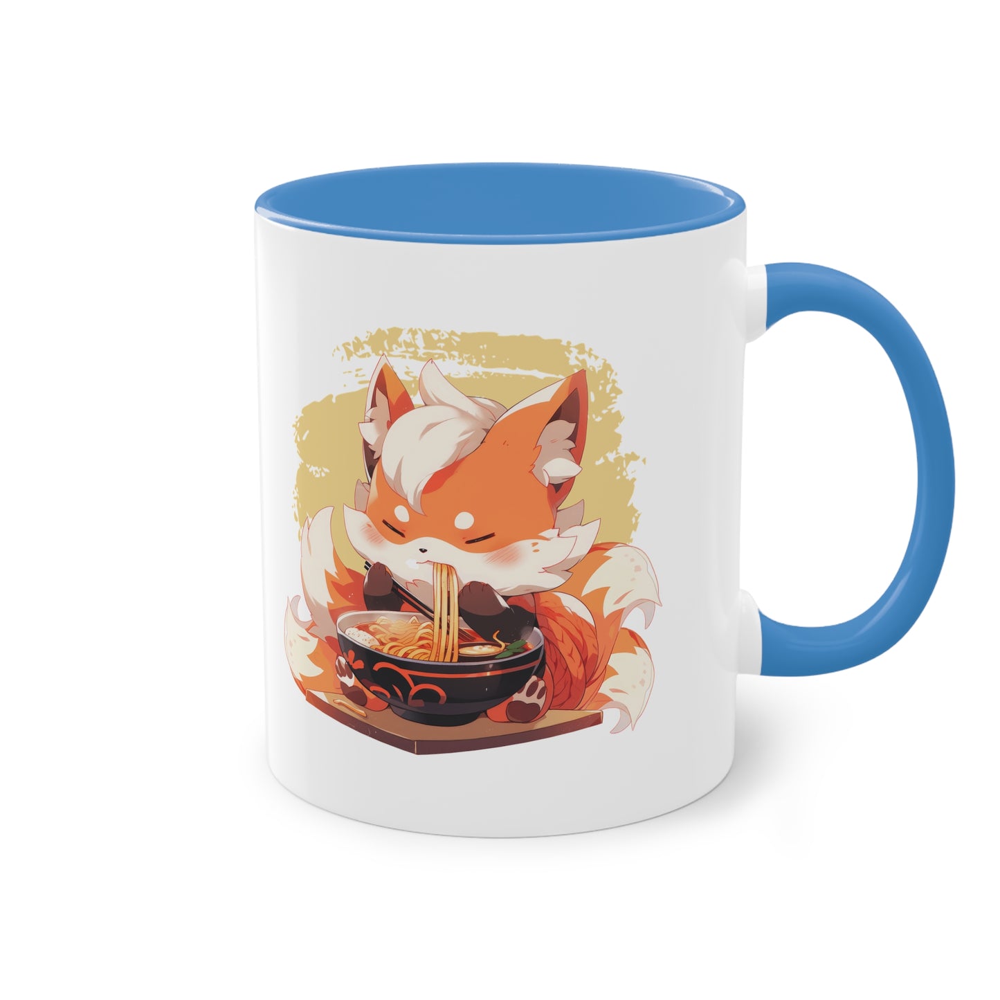 Fuchs Ramen Tasse - Niedliche Anime/Manga Tasse mit Fuchs und Ramen Design