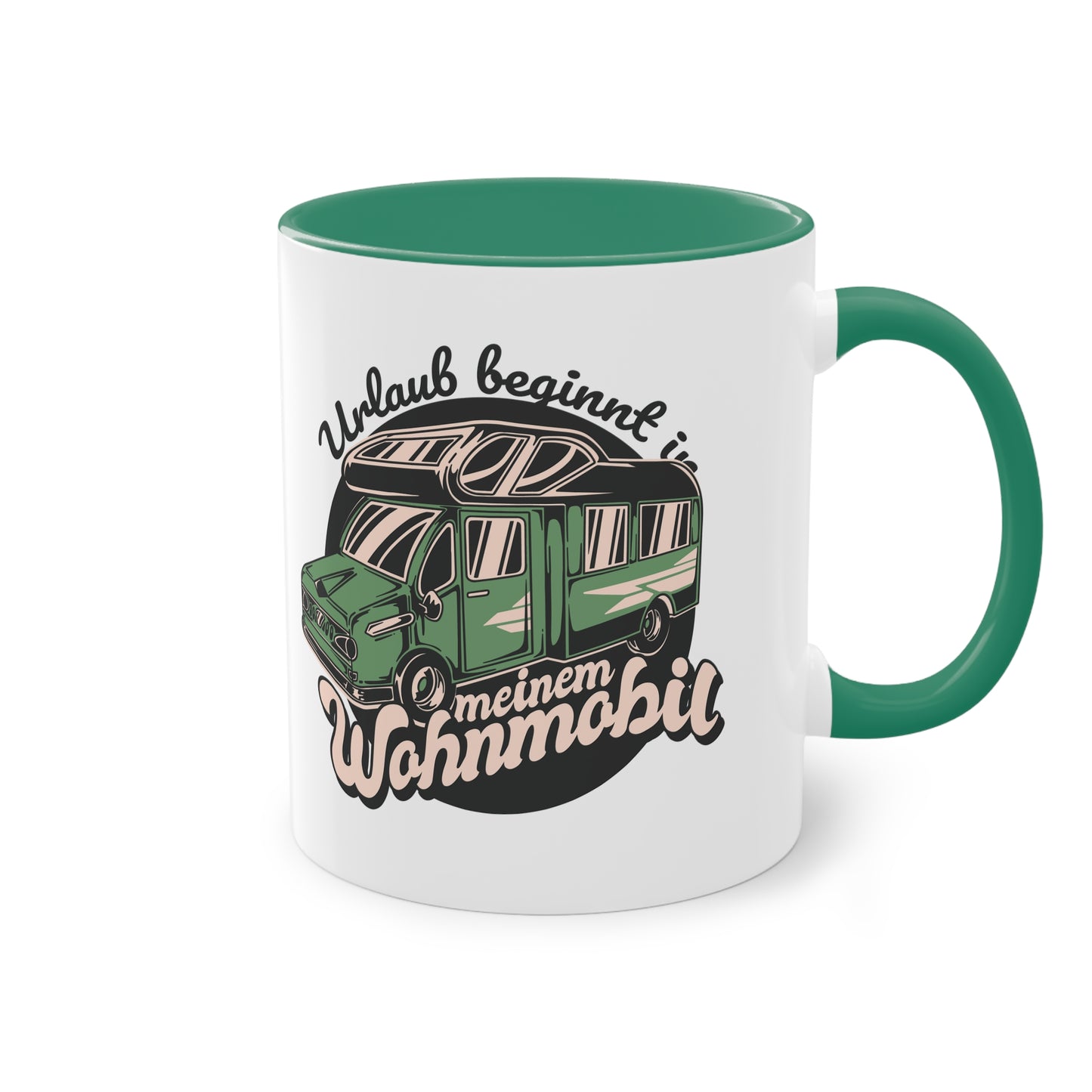 Camping Wohnmobil Tasse - "Urlaub beginnt in meinem Wohnmobil"