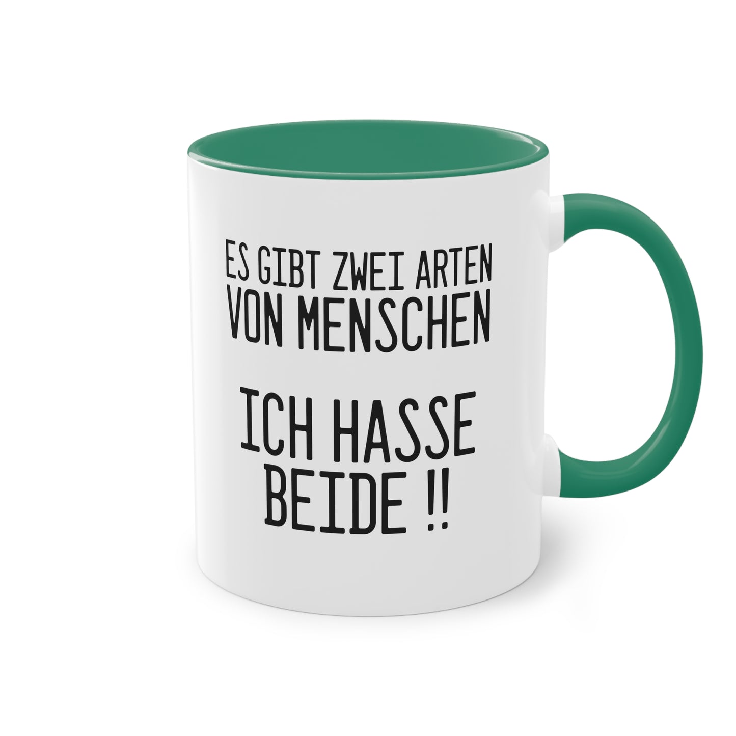 Es gibt zwei Arten von Menschen Tasse - Lustiger Spruch für jeden Morgen