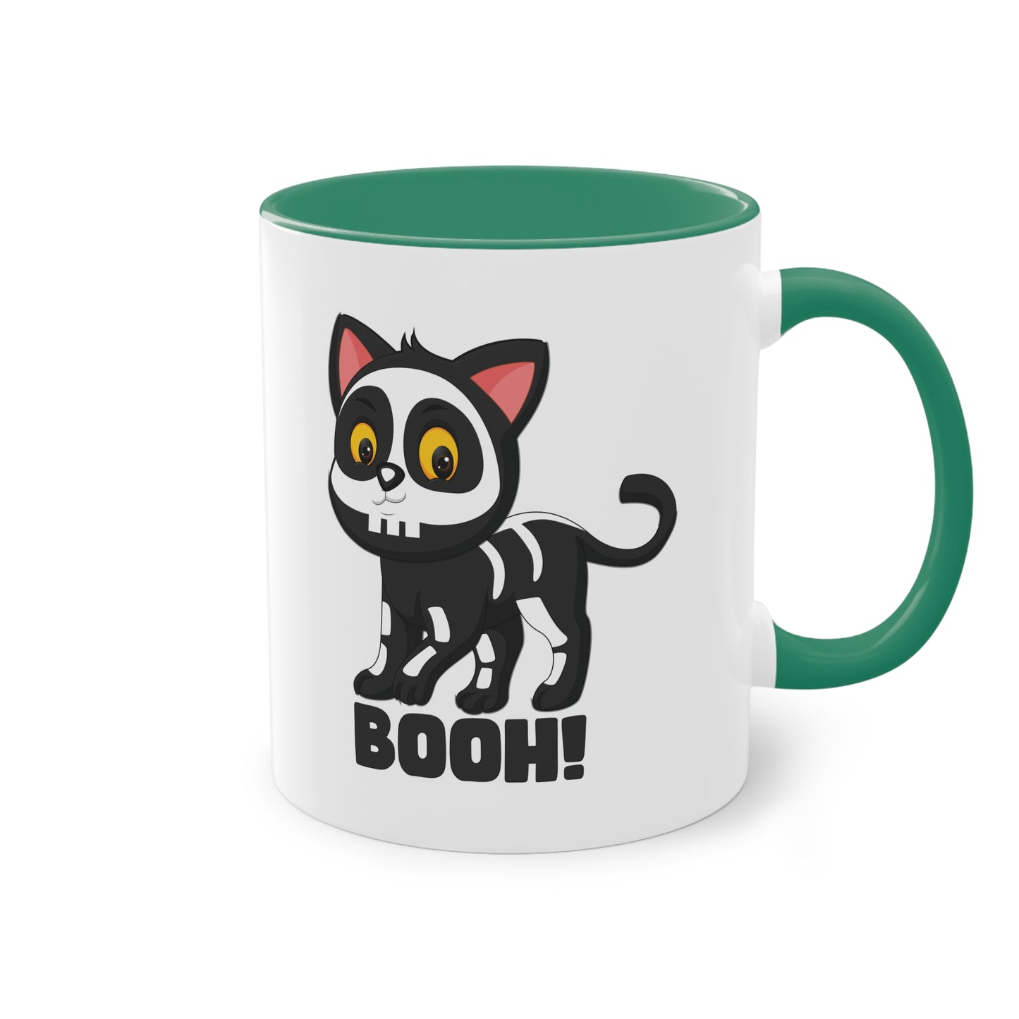 Booh! Schwarze Katze Halloween Tasse