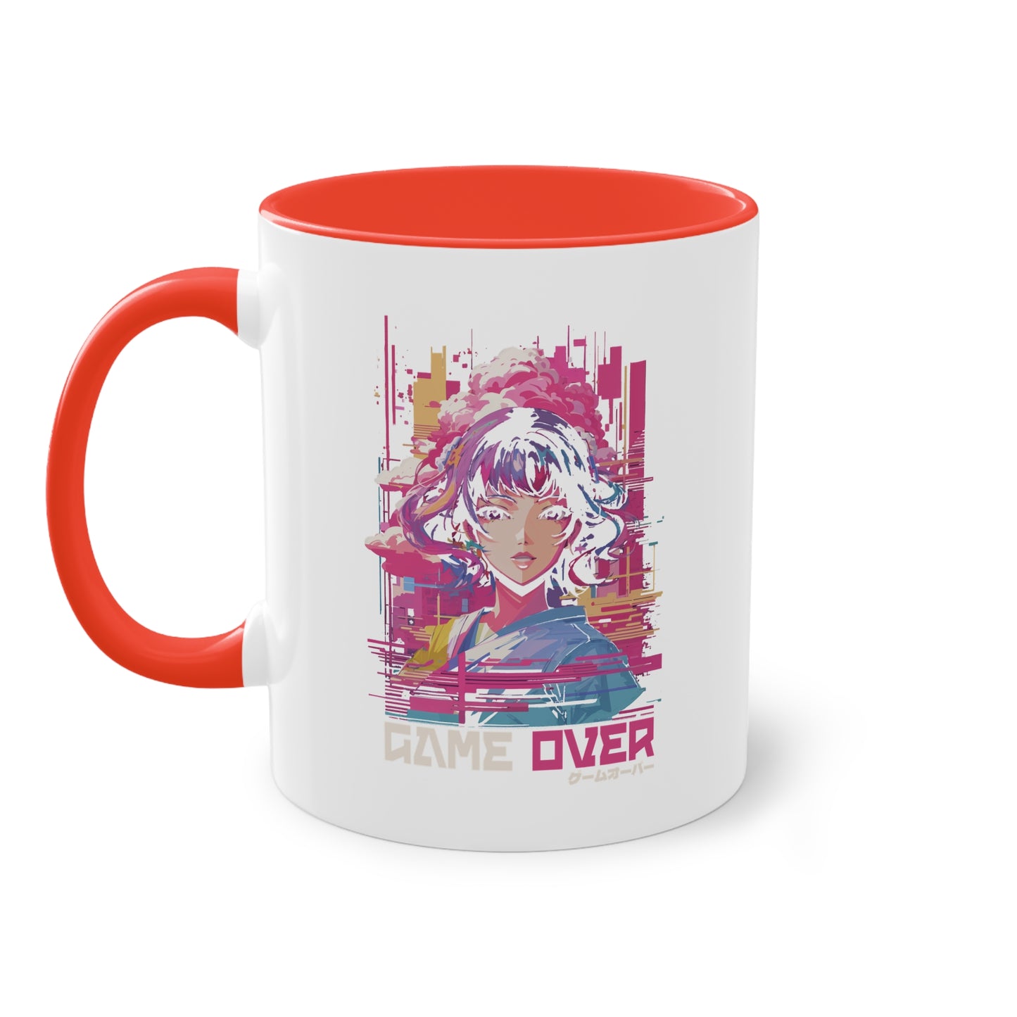 Vaporwave Tasse - Stylisches Anime-Design mit futuristischem Look