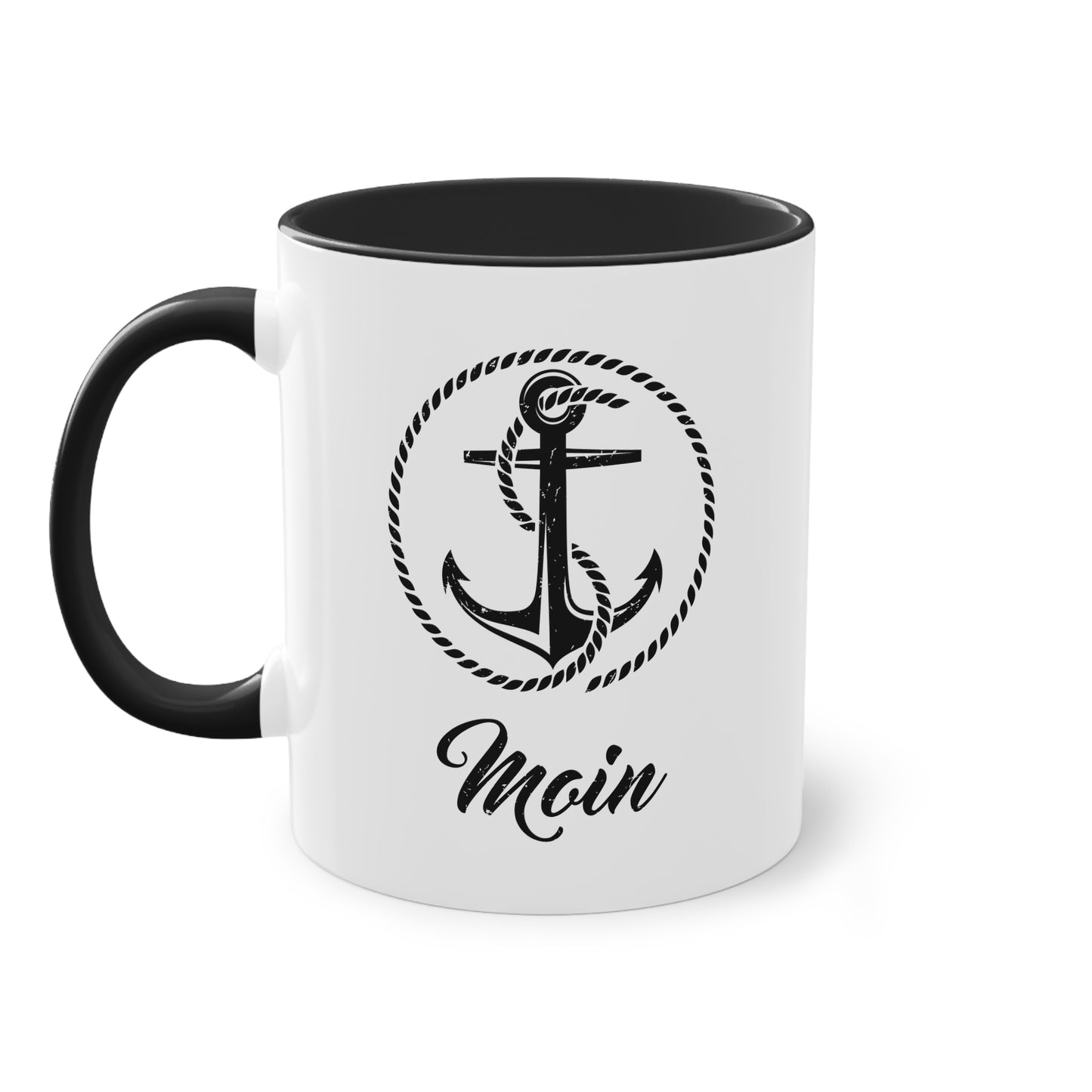 Moin Tasse mit Anker - Nordischer Charme für deinen Kaffeegenuss