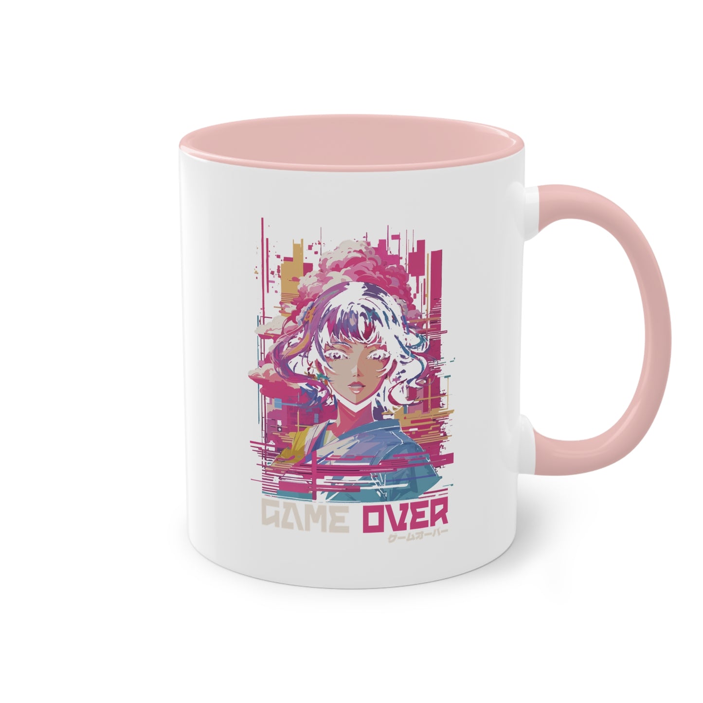 Vaporwave Tasse - Stylisches Anime-Design mit futuristischem Look