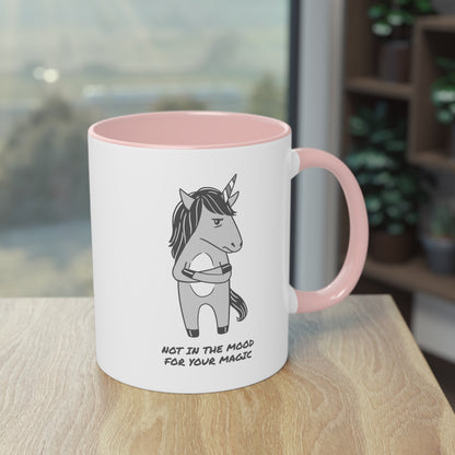 Grumpy Einhorn Tasse - "Not in the Mood for Your Magic"