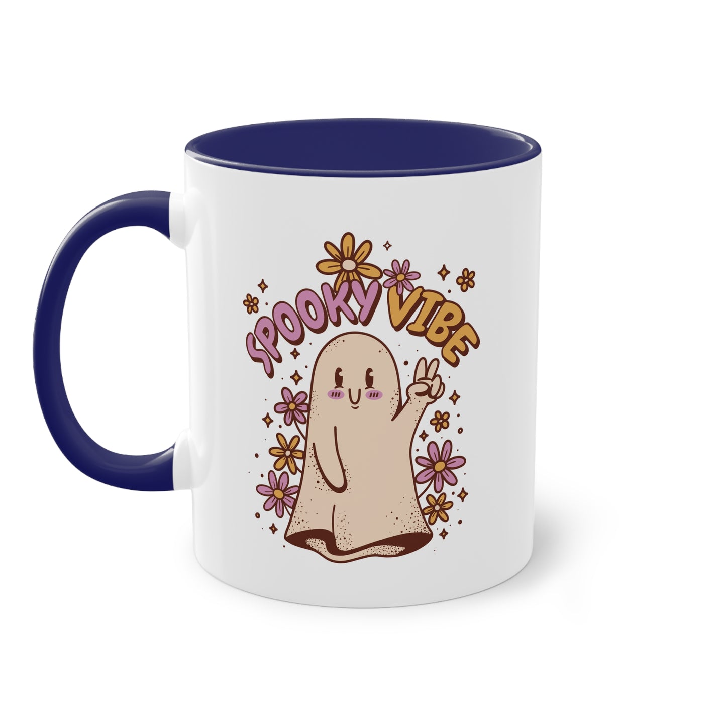 "Spooky Vibe" Tasse mit süßem Geist - Perfekt für Halloween-Fans