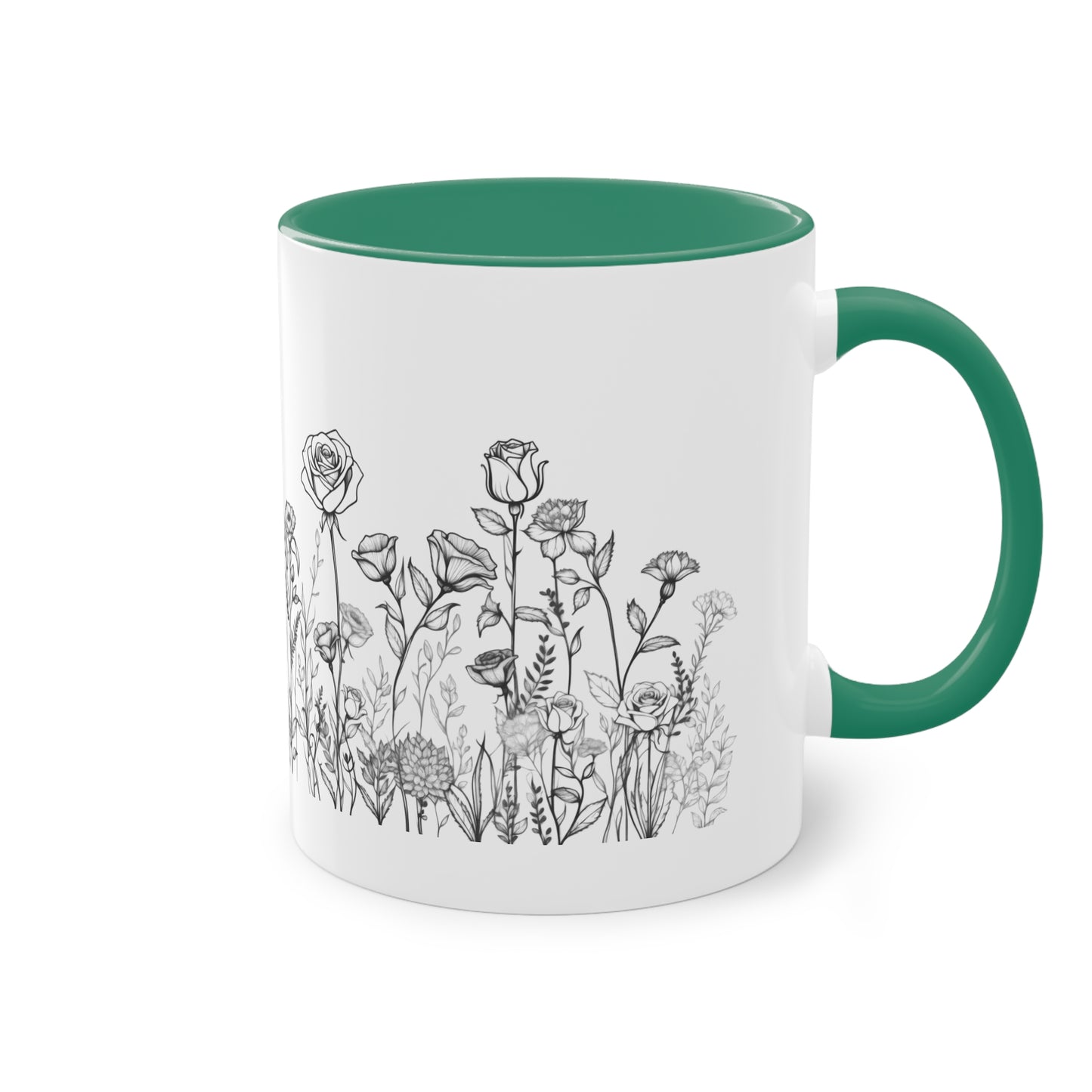 Blumenwiese Tasse - Elegantes Design für Gartenliebhaber