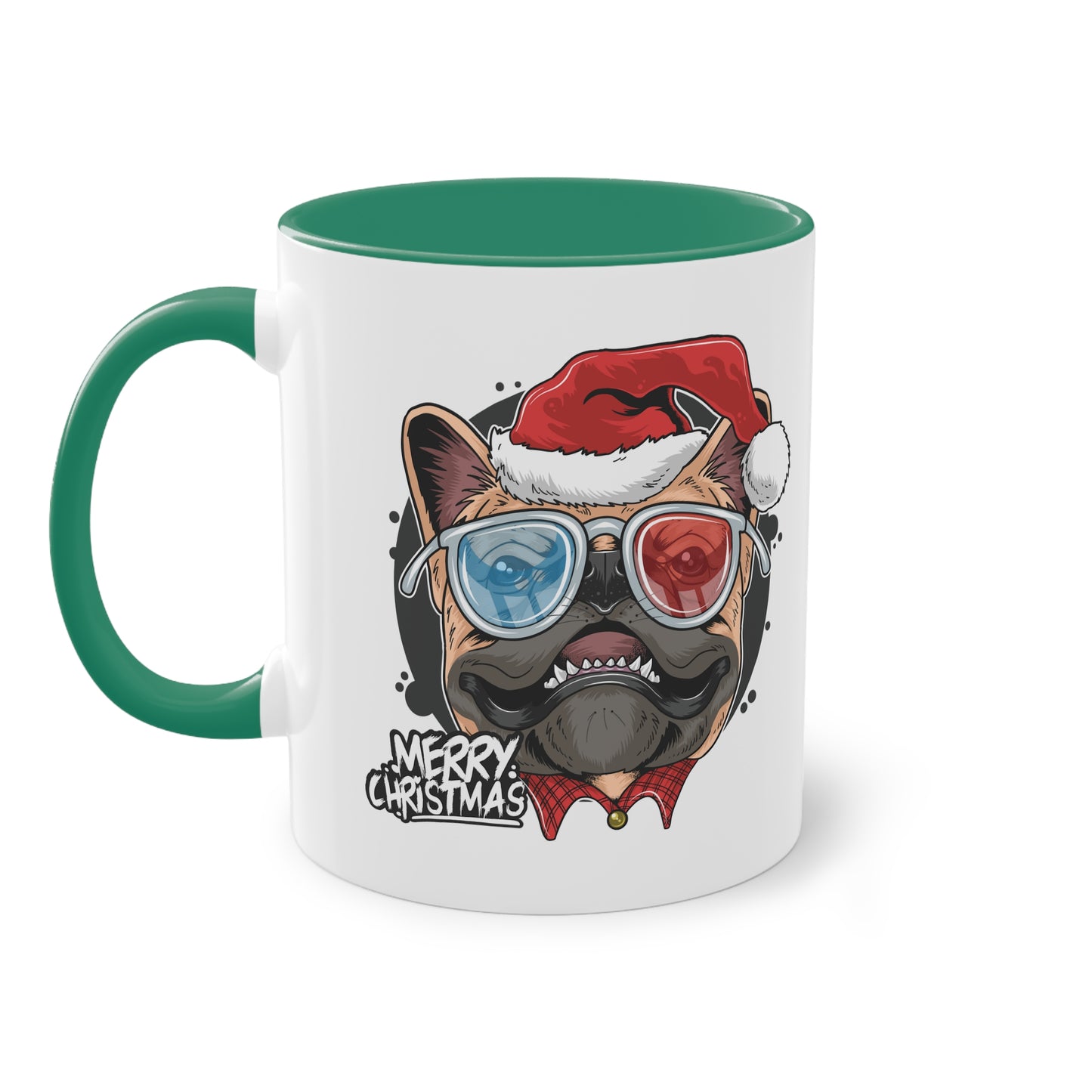 Festliche Mopsfreude: Merry Christmas Hunde Weihnachts Tasse