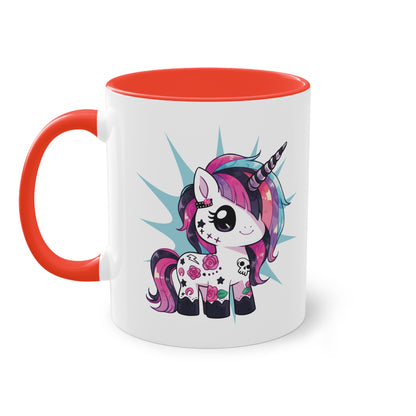 Tattoo Einhorn Tasse - Freches Design für Einhorn- und Tattoo-Fans