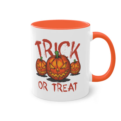 Trick or Treat Tasse - Gruselige Halloween Keramik Tasse