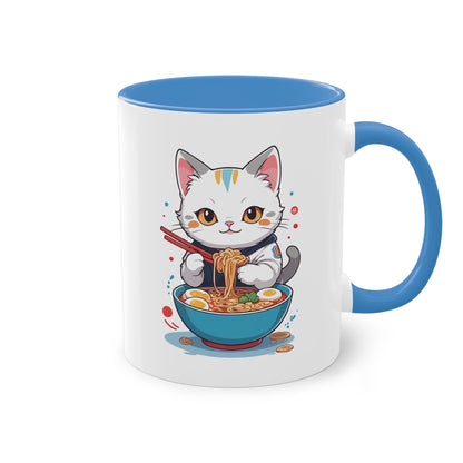 Kawaii Katze mit Ramen - Die Anime-Tasse mit Katzenmotiv