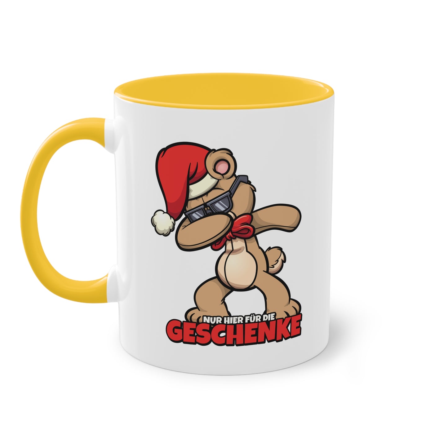 Dappender Weihnachts Teddybär: Nur für die Geschenke hier Tasse